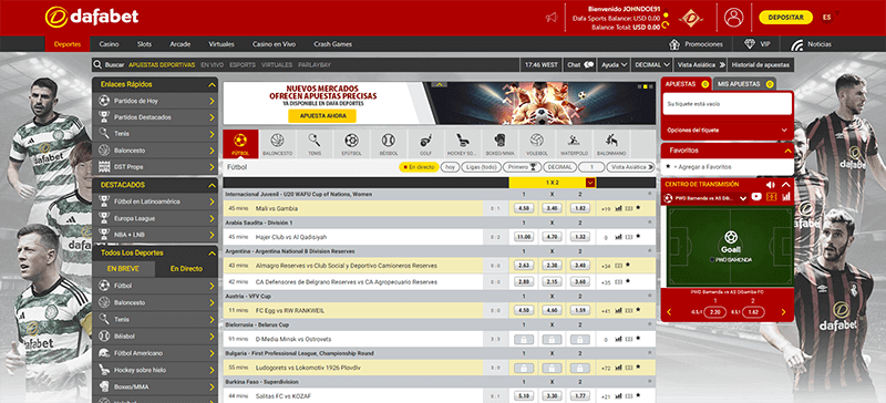 Apuestas Deportivas en Dafabet