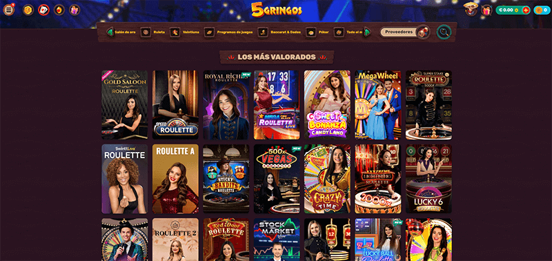 Casino en Vivo 5Gringos
