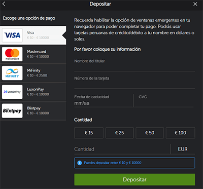 Depositos en Betsafe Uruguay