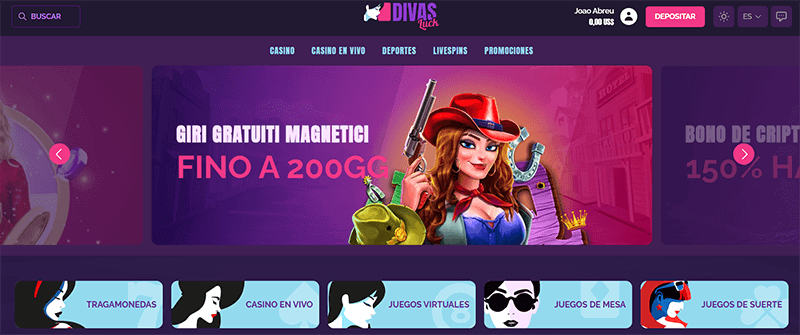 Divas Luck Homepage