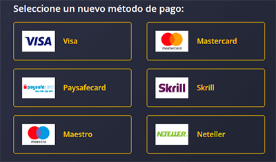 Métodos de Pago en 21 Casino