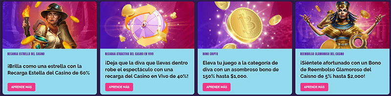 Promociones de Casino en Divas Luck