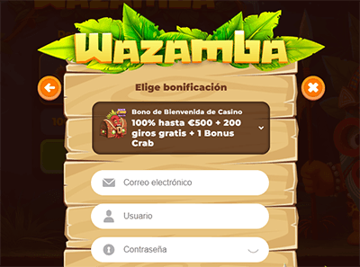 Registro en Wazamba Uruguay